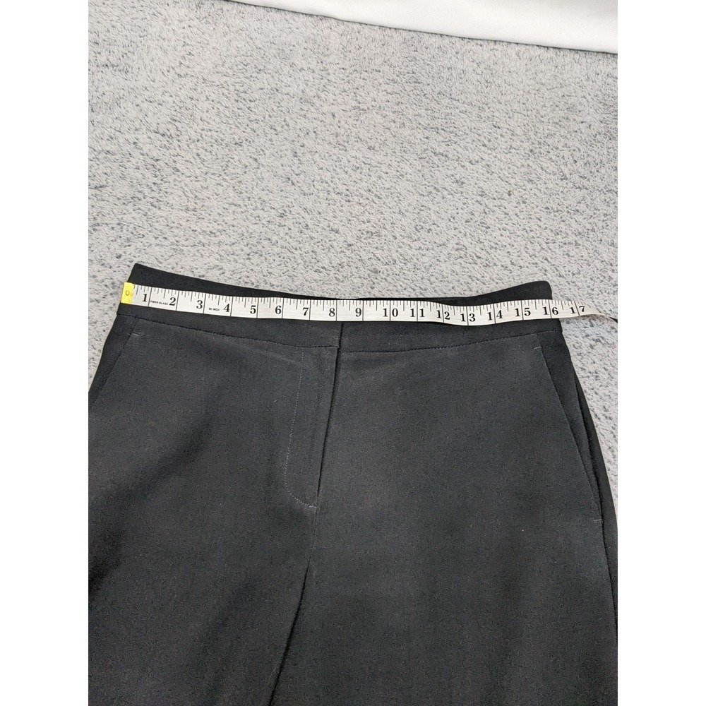Ann Taylor Factory Size 8 32x27 Black Career Dress Pants Flare Wide Stretch EUC - Picture 6 of 11